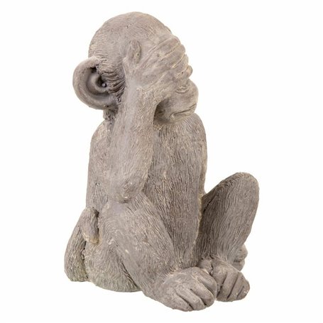 Figurine Décorative Alexandra House Living Gris Polyrésine Singe 26 x 40 x 34 cm