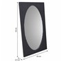 Miroir mural Alexandra House Living Doré Gris foncé Bois MDF 2 x 80 x 50 cm