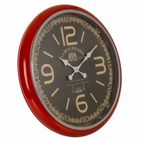 Horloge Murale Alexandra House Living Rouge Fer Bois MDF 62 x 6 x 62 cm