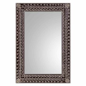 Miroir mural Alexandra House Living Blanc Marron Bois MDF 1 x 62 x 42 cm