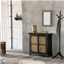 Miroir mural Alexandra House Living Blanc Marron Bois MDF 1 x 62 x 42 cm