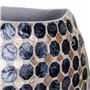 Vase Alexandra House Living Gris Crème Papier Nacre noire Capiz 14 x 35 x 33 cm