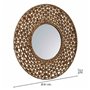 Miroir mural Alexandra House Living Marron Jacinthe d'eau 3 x 61 x 61 cm