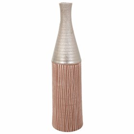 Vase Alexandra House Living Argent Céramique 13 x 53 x 13 cm