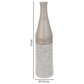 Vase Alexandra House Living Argent Céramique 13 x 53 x 13 cm