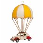 Figurine Décorative Alexandra House Living Jaune Fer ABS Ballon Voiture Parachute 17 x 31 x 18 cm