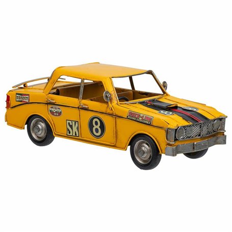 Figurine Décorative Alexandra House Living Jaune Fer ABS Voiture 12 x 9 x 27 cm