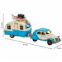 Figurine Décorative Alexandra House Living Bleu clair Fer ABS Camion Remorque 9 x 15 x 41 cm