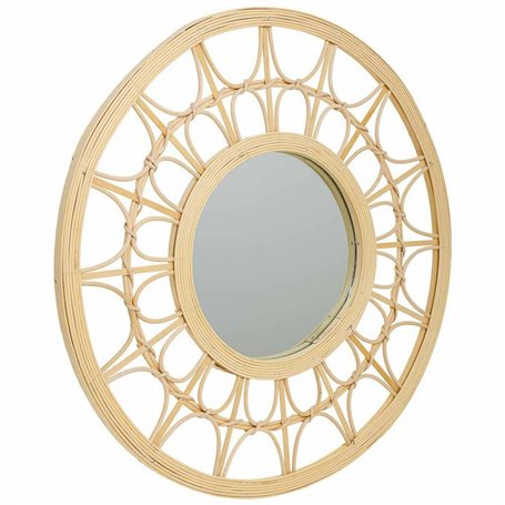 Miroir mural Alexandra House Living Naturel Bambou Rotin 56 x 2 x 56 cm