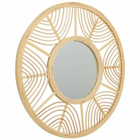 Miroir mural Alexandra House Living Naturel Bambou Rotin 55 x 2 x 55 cm