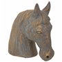 Figurine Décorative Alexandra House Living Gris Doré Polyrésine Cheval 15 x 31 x 31 cm