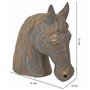 Figurine Décorative Alexandra House Living Gris Doré Polyrésine Cheval 15 x 31 x 31 cm