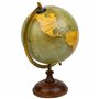 Globe terrestre Alexandra House Living Marron Papier Fer Plastique Bois de manguier 20 x 25 x 20 cm