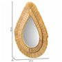 Miroir mural Alexandra House Living Marron Fer Fibre naturelle 80 x 3 x 62 cm