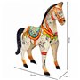 Figurine Décorative Alexandra House Living Bois de manguier Cheval 7 x 24 x 22 cm