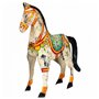 Figurine Décorative Alexandra House Living Bois de manguier Cheval 7 x 24 x 22 cm