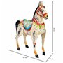 Figurine Décorative Alexandra House Living Bois de manguier Cheval 9 x 34 x 31 cm