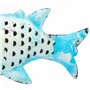 Figurine Décorative Alexandra House Living Bleu Bois de manguier Poisson 10 x 28 x 62 cm