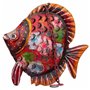 Figurine Décorative Alexandra House Living Bois de manguier Poisson 9 x 30 x 30 cm