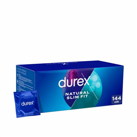 Préservatifs Durex Natural Slim Fit 144 Unités