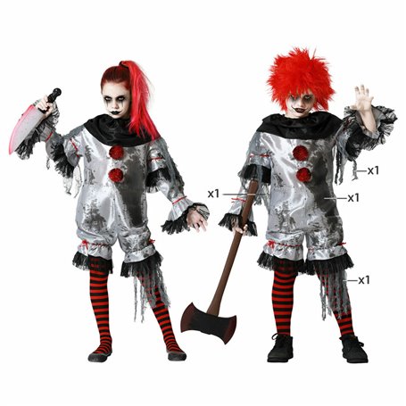 Déguisement pour Enfants Gris Clown