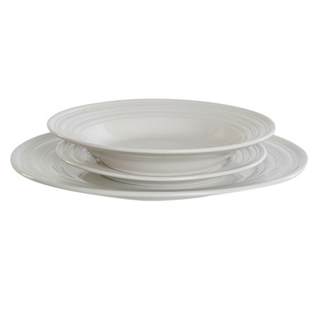 Service de Vaisselle DKD Home Decor Blanc Porcelaine 18 Pièces