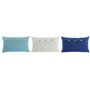 Coussin Home ESPRIT Bleu Blanc Bleu ciel méditerranéen 50 x 15 x 30 cm (3 Unités)