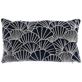 Coussin Home ESPRIT Argenté Blue marine méditerranéen 60 x 10 x 35 cm