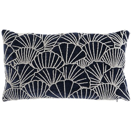 Coussin Home ESPRIT Argenté Blue marine méditerranéen 60 x 10 x 35 cm