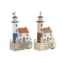 Figurine Décorative Home ESPRIT Bleu Rouge Multicouleur 17 x 8,5 x 30 cm (2 Unités)