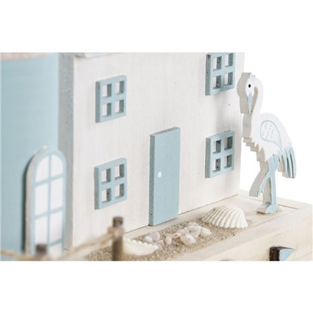 Figurine Décorative Home ESPRIT Bleu Blue marine 17 x 8,5 x 30 cm (2 Unités)