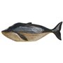 Figurine Décorative Home ESPRIT Blanc Blue marine Baleine 40 x 7 x 12 cm