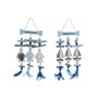 Décoration Suspendue Home ESPRIT Bleu Blanc méditerranéen 26 x 2 x 47 cm (2 Unités)