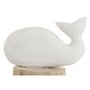 Figurine Décorative Home ESPRIT Blanc Naturel Baleine méditerranéen 17 x 10 x 28 cm