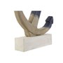 Figurine Décorative Home ESPRIT Bleu Blanc Gris Ancre méditerranéen 37,5 x 7,5 x 52 cm