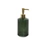 Distributeur de Savon Home ESPRIT Vert Doré Aluminium Verre ABS 8 x 8 x 19