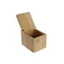 Salière avec couvercle DKD Home Decor Naturel Bambou 10 x 13 x 10 cm