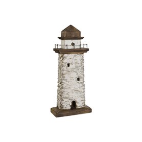 Figurine Décorative Home ESPRIT Blanc Naturel Phare Finition vieillie 22