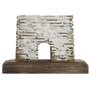 Figurine Décorative Home ESPRIT Blanc Naturel Phare Finition vieillie 22,5 x 11 x 51 cm