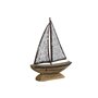 Figurine Décorative Home ESPRIT Blanc Naturel Voilier Finition vieillie 26 x 6 x 34 cm