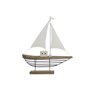 Figurine Décorative Home ESPRIT Blanc Naturel Voilier Marin Finition vieillie 54 x 15 x 61