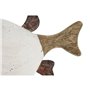 Figurine Décorative Home ESPRIT Blanc Naturel Poisson 17 x 8 x 27,3 cm