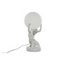 Lampe de bureau Home ESPRIT Blanc Doré Résine Plastique 220 V 14 x 14 x 32 cm