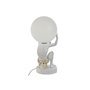 Lampe de bureau Home ESPRIT Blanc Doré Résine Plastique 220 V 14 x 14 x 32 cm