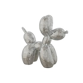 Figurine Décorative Home ESPRIT Argenté Chien 26 x 12 x 26 cm