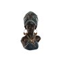 Figurine Décorative Home ESPRIT Bleu Noir Doré Africaine 15 x 11 x 25 cm