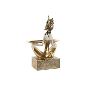 Figurine Décorative Home ESPRIT Blanc Doré 23 x 13 x 33 cm