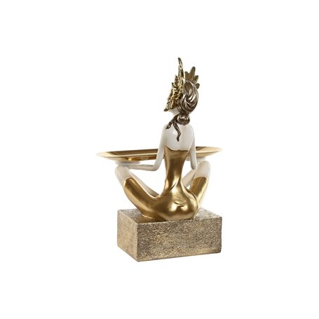 Figurine Décorative Home ESPRIT Blanc Doré 23 x 13 x 33 cm