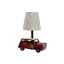 Lampe de bureau Home ESPRIT Blanc Rouge Lin Métal 20 x 14 x 27 cm