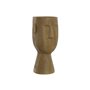 Vase Home ESPRIT Marron Résine Visage 15 x 15 x 31 cm